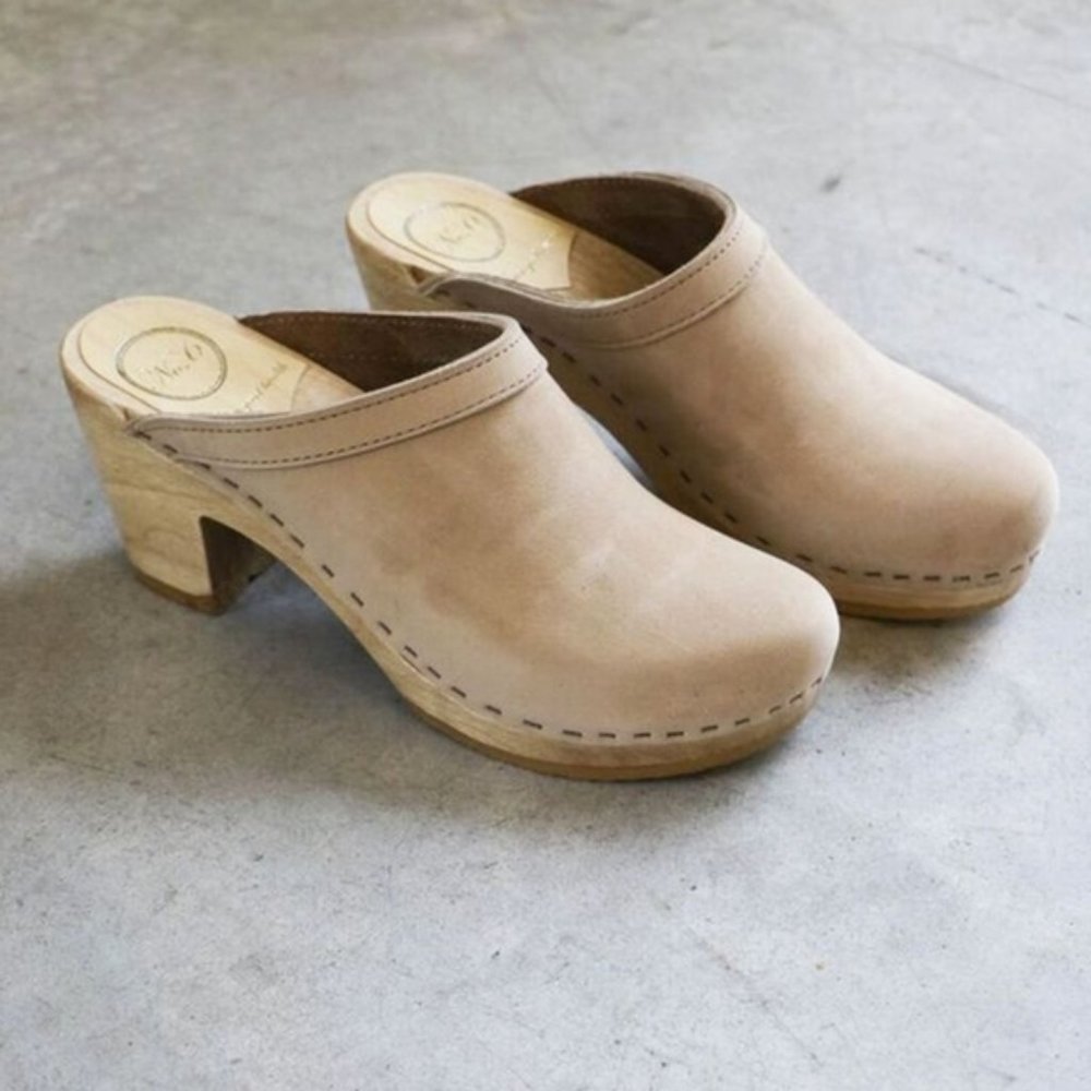 No. 6 Old School Clogs Bone 40